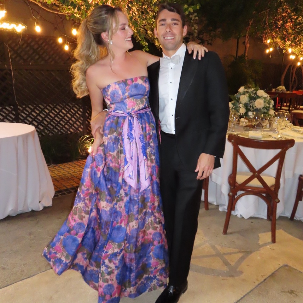 Floral Strapless Maxi Dress